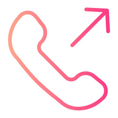 Outgoing gradient icon