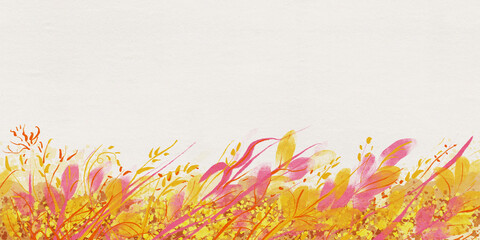 Floral background with space for text.