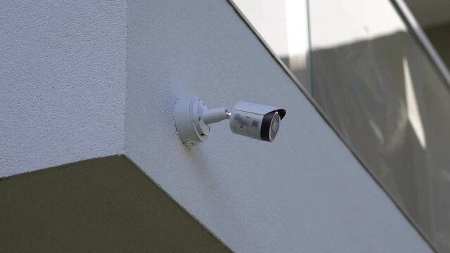 Security camera in 4k slow motion 60fps
