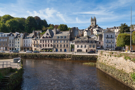 Church of Our Lady of the Assumption and the Brizeux quay in Quimperle