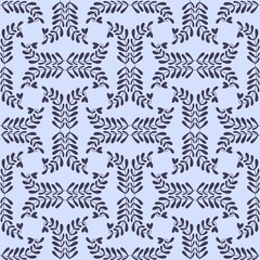 Seamless pattern with leaves for fabrics and textiles