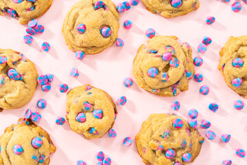 Unicorn chocolate chip cookie
