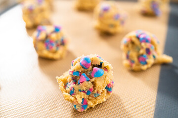 Unicorn chocolate chip cookie