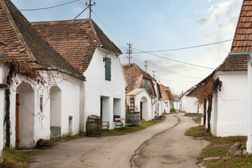 Zellerndorf Kellergasse Maulavern im Weinviertel, Niederösterreich.