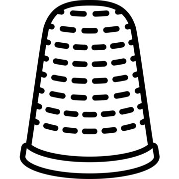 recommend clip art: thimble line icon