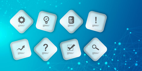 2D Digital Abstract Business Networking background