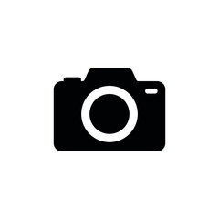 Photo camera icon. Photography symbol. Photographing sign. Isolated vector illustration on white background.