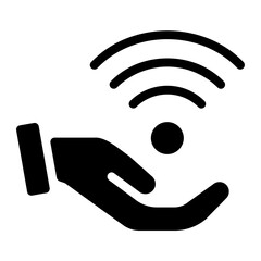 internet of things glyph icon