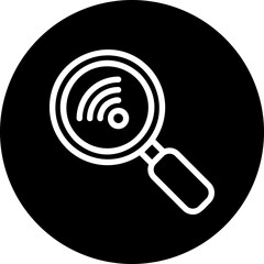 magnifying glass glyph icon