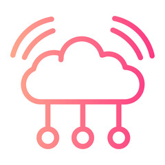 cloud gradient icon