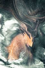 Golden swirl, artistic design. MARBLE. Painter uses vibrant paints to create these magic art, with addition golden glitters, lines. ART&GOLD. Masterpiece of designing art. Eastern style.