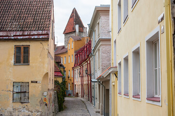 Obraz na płótnie Canvas Beautiful view of Tallinn's historic centre