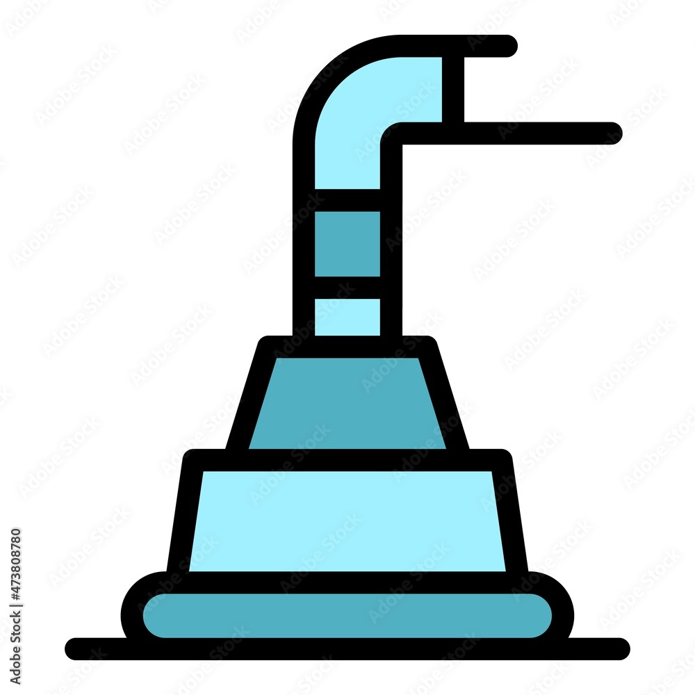 Wall mural water pump icon. outline water pump vector icon color flat isolated - Wall murals