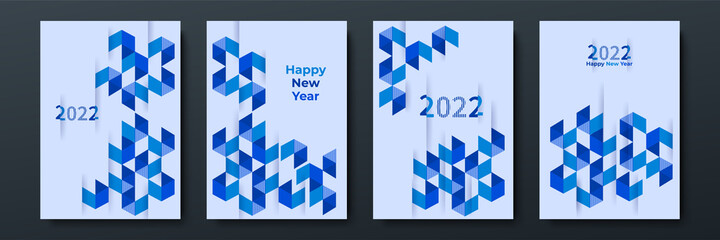 2022 template design with copy space. Strong typography. Colorful and easy to remember. Design for branding, presentation, portfolio, business, education, banner. Vector, illustration