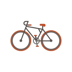 Classic style bicycle on a white background. Vector illustration design.