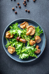 mushroom salad vegetable meal mushrooms snack on the table copy space food background rustic veggie vegan or vegetarian food