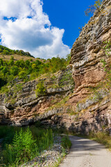 Fototapeta na wymiar Boljetin river gorge in Eastern Serbia