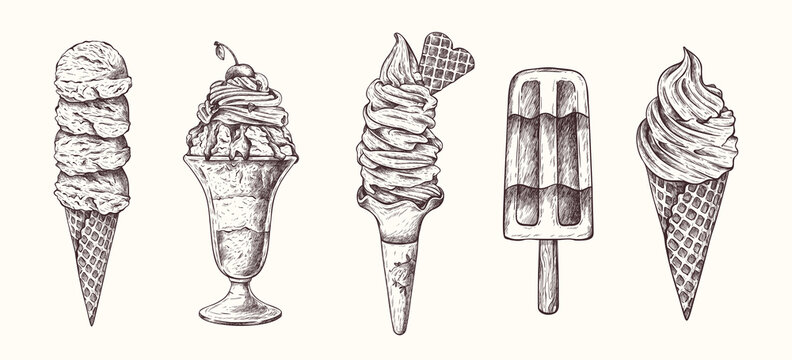 Aggregate more than 209 ice cream sketch easy latest
