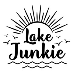 lake junkie logo inspirational quotes typography lettering design
