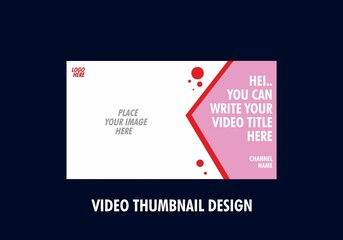Modern and colorful video thumbnail