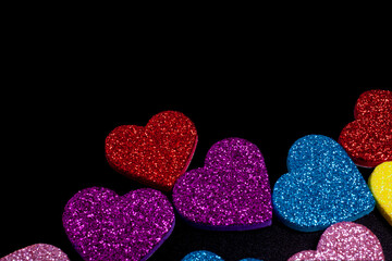 Heart Shape Background  love concept for valentines day - copyspace