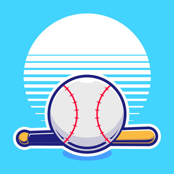 baseball logo cartoon