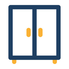 Wardrobe Vector icon which is suitable for commercial work and easily modify or edit it

