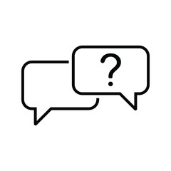 question support icon or logo isolated sign symbol vector illustration - high quality black style vector icons