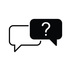 Fototapeta premium question support icon or logo isolated sign symbol vector illustration - high quality black style vector icons