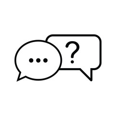 question support icon or logo isolated sign symbol vector illustration - high quality black style vector icons