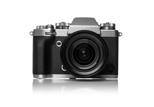 Digital Photo Camera Isolated On A White Background