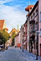 Obraz premium Old town of Nuremberg, Germany