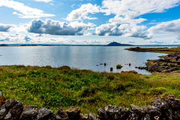 2021 08 13 Myvatn clouds and water 1