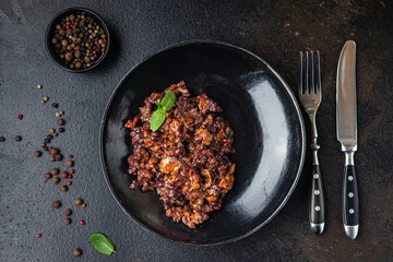 red bean food healthy meal diet snack on the table copy space food background rustic. top view keto or paleo diet veggie vegan or vegetarian food