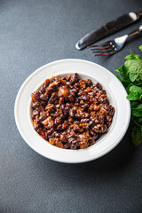 red bean food healthy meal diet snack on the table copy space food background rustic. top view keto or paleo diet veggie vegan or vegetarian food