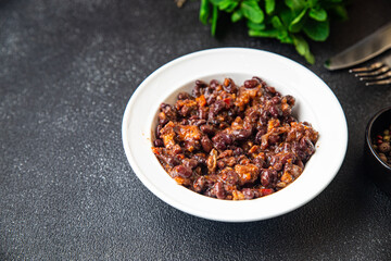 red bean food healthy meal diet snack on the table copy space food background rustic. top view keto or paleo diet veggie vegan or vegetarian food