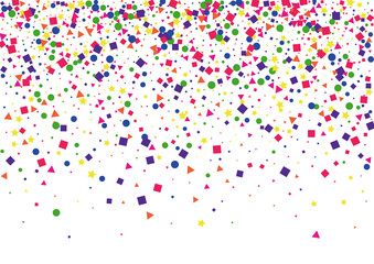 Red Paper Star Decoration. Gift Square Illustration. Orange Confetti Background. Shiny Dot Background. Yellow Frame Circle.