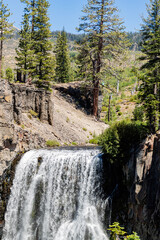Sunny view of the beautiful Rainbow Fall