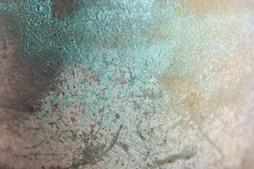bright painted old plaster wall