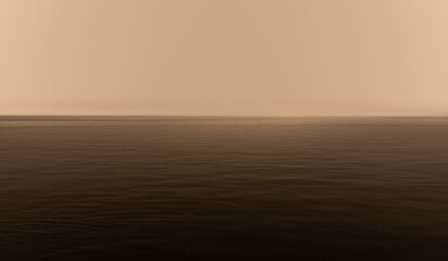 Calm and Peaceful warm seascape 