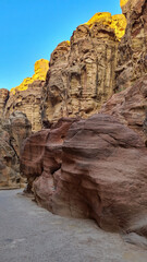 Al Siq Canyon in Petra, Jordan, Lost City, Seven Wonders of the World, Red Rose City, UNESCO World Heritage, new7wonders