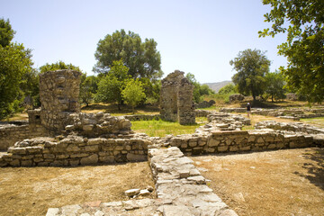 Ruins of the ancient city in Butrint National Park, Buthrotum, Albania