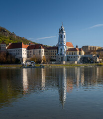 Obraz premium View of town Durnstein in Wachau, Austria