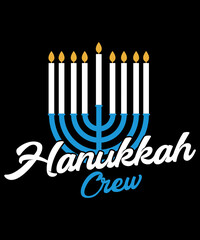 Hanukkah Crew T-Shirt Design