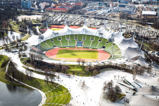 Architektur Olympiastadion München 03-2019