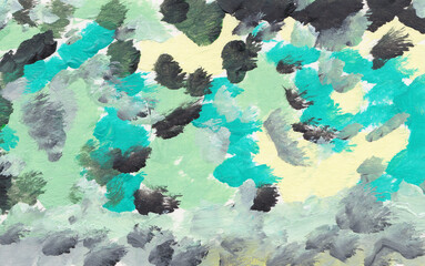 Abstract hand drawn colorful acrylic background