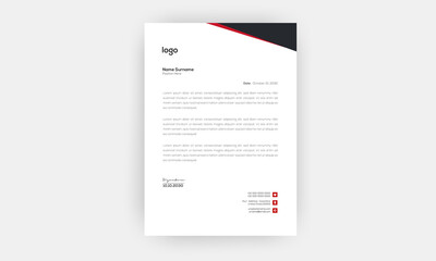 Business style letter head templates.