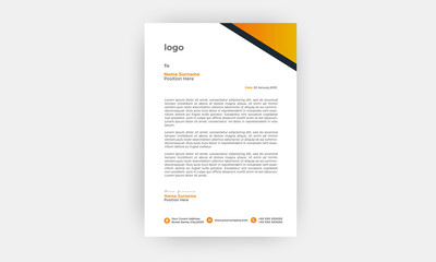 Business style letter head templates.