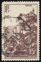 Postage stamps of the France. Stamp printed in the France. Stamp printed by France.