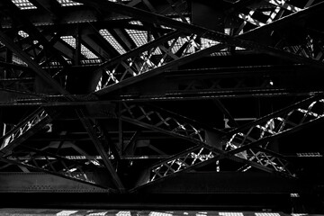 Patterns under a Chicago bridge